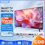 SMART TV 32 inch LED TV Digital 32 inch TV 4k UHD WIFI Televisi Android/OS Netflix/Youtube/Google 5 Years Warranty