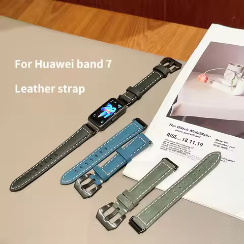 Leather Strap For Huawei Watch band 7 Sports SmartWatch Fashion Bracelet WristBand Belt For Huawei b