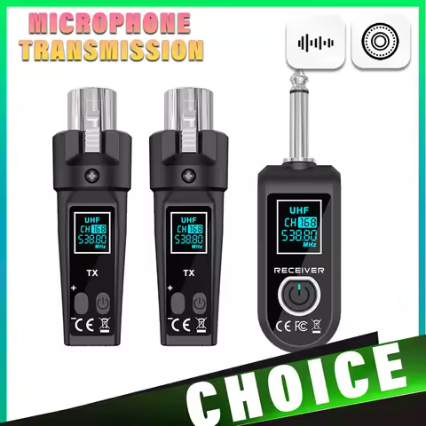 Wireless Microphone System UHF Wireless XLR Transmitter and Receiver for Dynamic Microphones Audio M