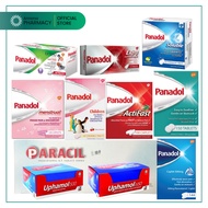 PANADOL ( Regular 500mg / Extend / Optizorb / Soluble / Extra / Actifast / Menstrual / Children / Uphamol 500 &amp; 650mg )