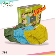 J753 (3, 6, 12) Agree Boys' Underwear Size ML XL XXL (Ages 5 - 9 Years)