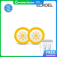 Elroel Foundation-Free Yellow Pang Sun Cushion 15g Refill 2Pcs + Crema Hand Cream