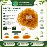 100 grams - Yellow elastic for tying goods - Convenient elastic for tying things - Disposable items 