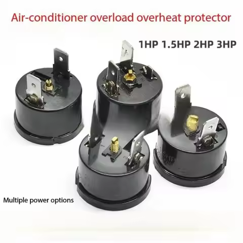 1PCS Original Air Conditioner Overload Protector 1HP/1.5HP/2HP/3HP Compressor Universal Superheat Th
