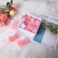 1/9PCS/Geometric Design, Creative Gradient Rose Candle, Wedding Rose Candle, DIY Handmade Matching A