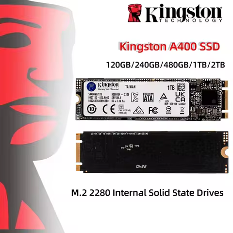 Kingston SSD A400 120GB 240GB 480GB 1TB 2TB M.2 2280 Internal Solid State Hard Drive High Performanc