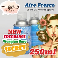 250ml Aire Fresco Bilik Pewangi  3K Metered Sprays Air Freshener Perfume