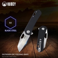 Kubey Duroc Ku332 Folding Pocket Knife D2 Blade And G10 Handle With D