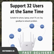 [cozyroomss.sg] 4G Lte Router 300Mbps CPE Modem Unlocked Dual Frequency Repeater Wireless Router