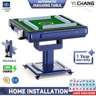 YICHANG (Home Installation) Foldable Automatic Mahjong Table Majiang Electric Folding Mahjong Table Singapore Style 3&amp;4 People With 84/148/152 Tiles d311