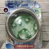 1.5M Chrome FLO Shower Hose bidet hose shower head