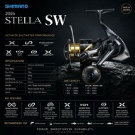 2026/2025/2020 SHIMANO STELLA SW SALT WATER SPINNING FISHING REEL