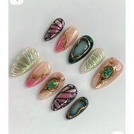 [ BYLAW.NAILS ] Butterfly Jewel | PREMIUM FAKE NAILS | PRESS ON NAILS | FAKE NAILS | FAKE NAILS GRAD