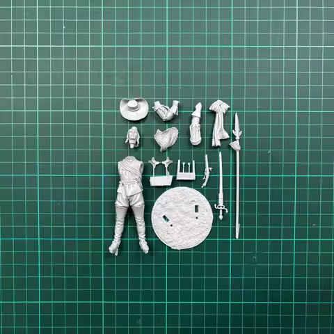 75MM Resin Model Kit 75MM Resin Unpainted Model Kit, Historical Subject, Officer's Unfinished and Un