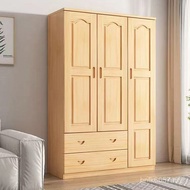 Solid Wood Full Drawer Single Wardrobe Pine Bedroom Children's Wardrobe Wardrobe Solid Wood Wardrobe