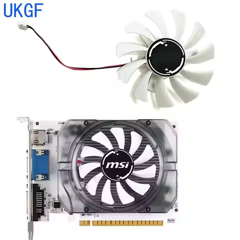 For MSI GeForrce GT 730 N730 N750 1030 OCV1 ITX Graphics Card 75MM 2PIN HA8010H12F-Z DC 12V 0.5A Sui