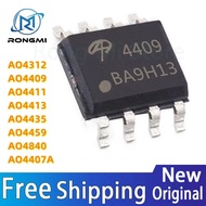 10Pcs 100% New AO4312 AO4409 AO4411 AO4413 AO4435 AO4459 AO4840 AO4407A SOP-8 Chipset MCSQ
