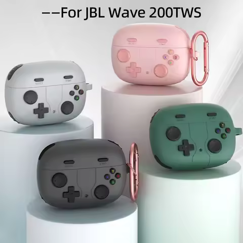 Vintage Game Headphone Case for JBL Wave 200TWS/JBL Vibe Beam Silicone Earphone Bags Shockproof Case