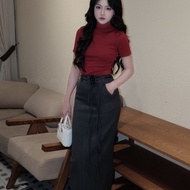 Summer women's dress set, bodysuit set mixed with pencil skirt to flatter the figure C493 (Z4)