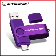qingjingjie WANSENDA 128GB USB 3.0 TYPE C Flash Drive Rotation Pendrive 512GB 256GB 64GB High Speed 2 IN 1 Thumbdrive Memory Stick