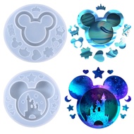 (JIE YUAN)Castle Mouse Head Shaker Mold Resin Epoxy Jewelry Keychain Mold Making Diy Bottle Maple Leaf Shaker Filling Stuff Silicone Molds - Resin Diy amp;silicone Mold - AliExpress