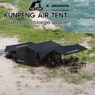 Blackdog Air Tent 500 x 400cm Large Inflatable PVC Air Pillar Outdoor Camping Black KunPeng Khemah A