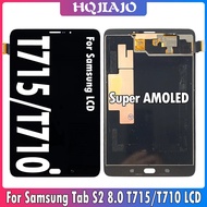 8.0 "Super AMOLED สำหรับ Samsung Tab S2 8.0 SM-T710 T713 T715 T719จอแสดงผล LCD Touch Screen Assembly