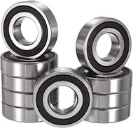 R14-2RS Deep Groove Ball Bearings, ID 7/8" x OD 1-7/8" x Width 1/2" Double Rubber Sealed Ball Bearin