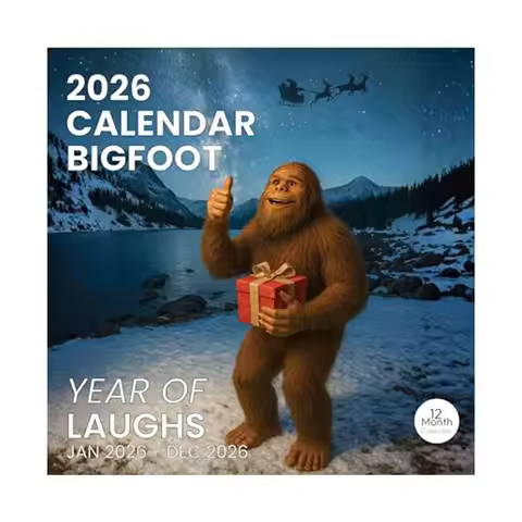 Calendar 2026 Monthly Wall Calender 12 Month Funny Cryptid Calendar 2026 Gifts White Elephant Or Gif