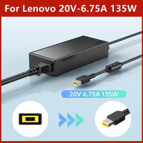 20V 6.75A 135W AC Laptop Charger Adapter Power For Lenovo ADL135NDC3A 45N0554 Legion Y520 Yoga C940 