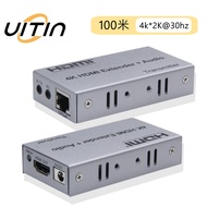 100m HDMI Signal Extender Through RJ45 Cat6 Network Transmission Hd 4K @ 30hz With R/L Audio Separat