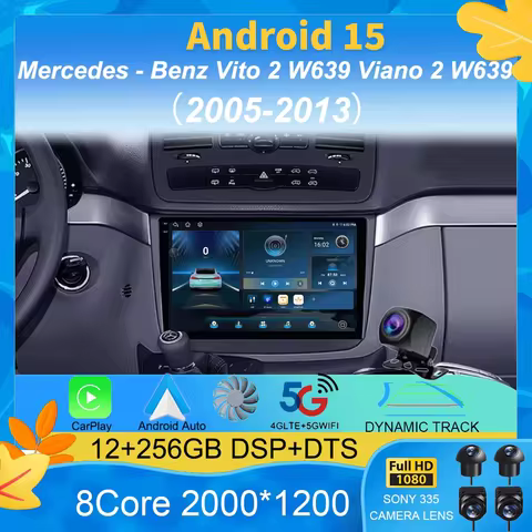 For Mercedes - Benz Vito 2 W639 Viano 2 W639 2003 - 2015 Car Radio Multimedia Video Player Android A