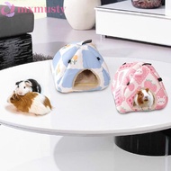MXMUSTY Hamster Cotton Nest, Cold Proof Soft Guinea Pig Warm House, Bunny Hideout House Cartoon Wate