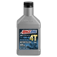 [SG Seller] AMSOIL 10W-40 4T Performance Motorcycle Engine Oil (1 Quart / 946ml) 100% Fully Syntheti
