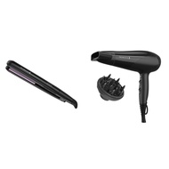 1 Inch Anti Static Flat Iron with Floating Ceramic Plates and Digital Controls Hair Straightener & D
