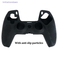 [Initiationdawn] 1PCS Anti-slip Silicone Cover Skin For PS5 Controller Soft Case With Anti-skid Poin