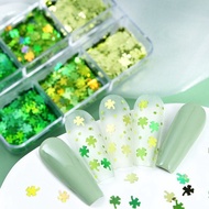 Super Popular Irish Saint Patrick's Day Four-Leaf Clover Manicure Sequins Jewelry-37 Colors Appearan