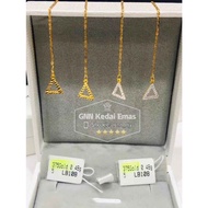 EMAS 375 SUBANG PANJANG 375 GOLD EARRINGS S16