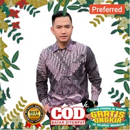 KEMEJA Cool Batik New Design/Sogan Batik Shirt For Adult Men Long Sleeve Modern Uniform For Luxury Premium Work