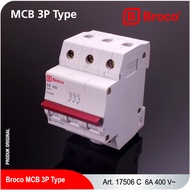 Broco Electrical 17506C MCB 3 PHASE 6A