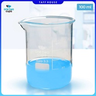 One Two Cups Multifunctional Borosilicate Glass Chemical Lab Measuring Cup - GG-17