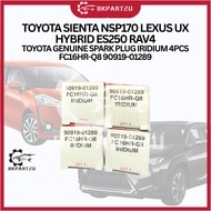 TOYOTA SIENTA NSP170 LEXUS UX HYBRID ES250 RAV4 TOYOTA GENUINE SPARK PLUG IRIDIUM 4PCS FC16HR-Q8