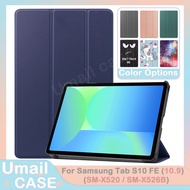 PU Leather Shockproof Case For Samsung Tab S10 FE 5G 2025 10.9inch S10FE X520 X526B Adjustable Foldi