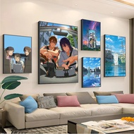 1pc Makoto Shinkai Suzume Poster Stickers Art Wall Murals Decor Game Room Decor Gifts Kawaii HD Pain