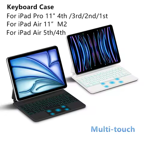 Keyboard Case For iPad Air 11 Inch (M2) 2024 Air 5th 4th iPad Pro 11" 4th 3rd 2nd 1st Magnetic Magic