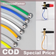 thewoodfamer 24.5CM Foam Cannon Soft Straw tte Colorful Silicone Rubber With Stainless Steel Gravity