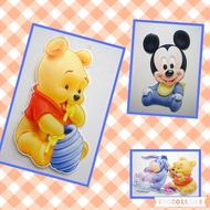 15" 38cm Baby Room Deco Cartoon Wall Sticker Removeable Foil Sticker Kid Girl Boy Room Deco