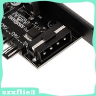 [SHASHA] 6 way 3-Pin 4pin PCI Cooling Fan Speed Controller PC Case Fan