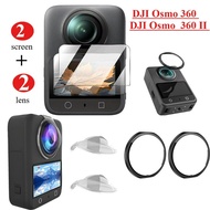 For DJI Osmo 360 360 II Lens Guards，Tempered Glass Screen Protector for Osmo360 360II Camera Guard A