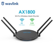 Wavlink AX1800 WiFi 6 Dual Band 2.4GHz 574Mbps & 5GHz 1201Mbps Router 880MHZ Dual Core CPU Up to 150